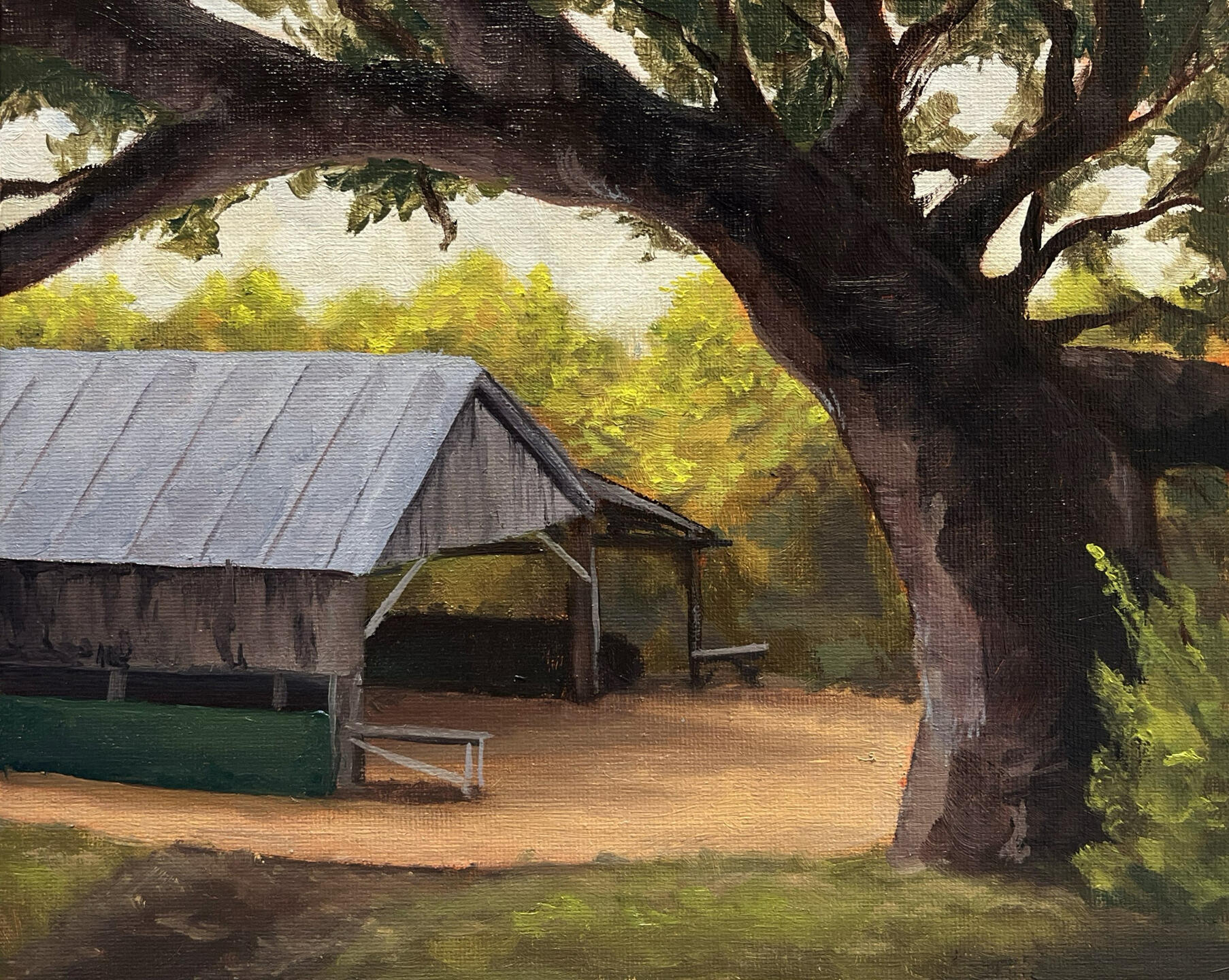 Boat House Plein Air - Oil Painting