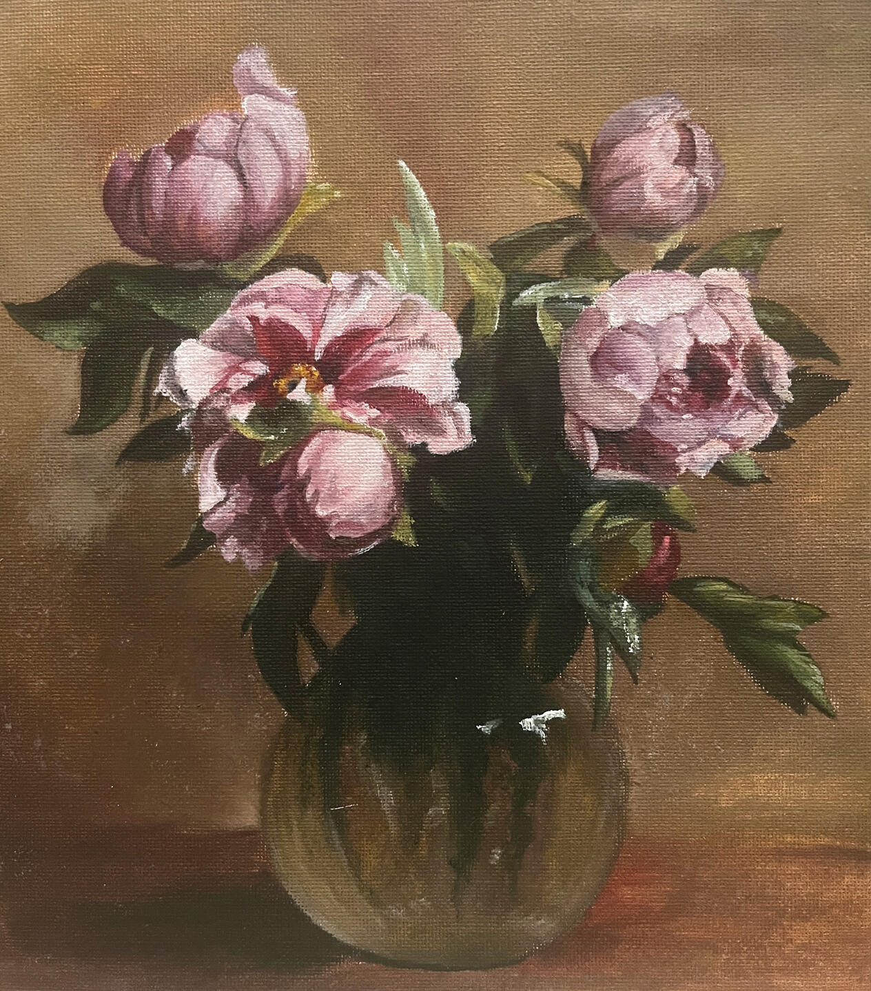 Vase of Peonies - Master Copy
